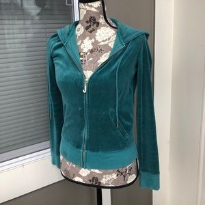 JUICY COUTURE velour zip up